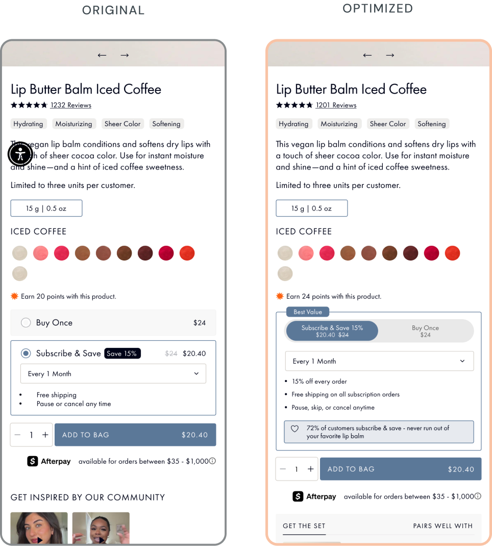 SF CRO TEST PDP subscriptions 2